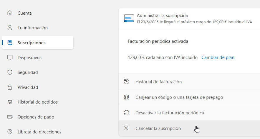 precio de Microsoft 365