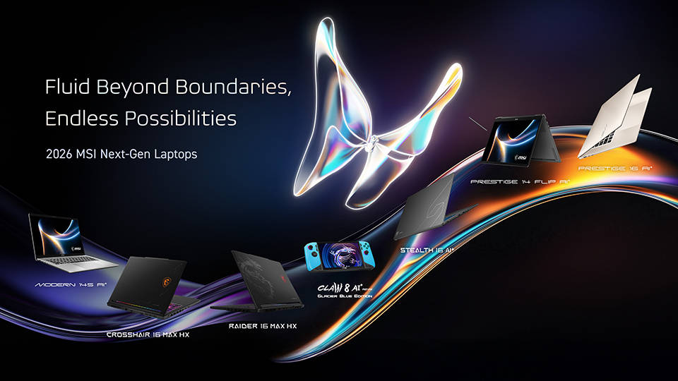 MSI se vuelca con sus portátiles en el CES 2026